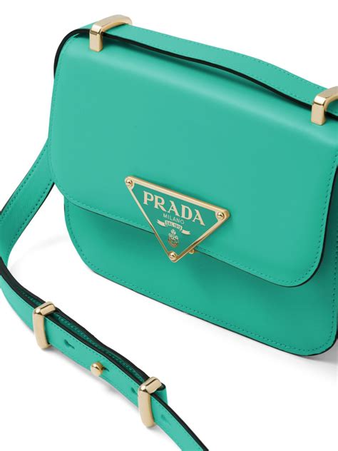 Prada Emblème Saffiano Leather Shoulder Bag 